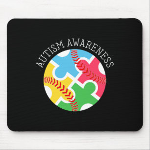 Autisme Awareness Autisme Support Baseball Muismat