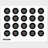 Autisme Awareness Autisme Support Cure Ableism not Ronde Sticker (Vel)