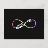 Autisme Awareness Autistic Acceptation Rainbow Inf Briefkaart (Voorkant)