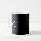 Autisme Awareness Autistic Acceptation Rainbow Inf Koffiemok (Voorkant links)