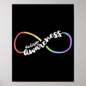 Autisme Awareness Autistic Acceptation Rainbow Inf Poster (Voorkant)