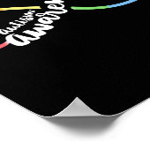 Autisme Awareness Autistic Acceptation Rainbow Inf Poster (Hoek)