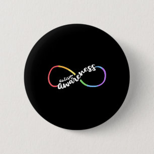 Autisme Awareness Autistic Acceptation Rainbow Inf Ronde Button 5,7 Cm