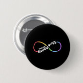 Autisme Awareness Autistic Acceptation Rainbow Inf Ronde Button 5,7 Cm (Voorkant /achterkant)