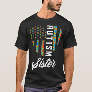 Autisme Awareness Autistic Sister Brother Proud Au T-shirt