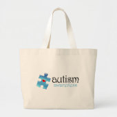 Autisme Awareness Bag Grote Tote Bag (Voorkant)