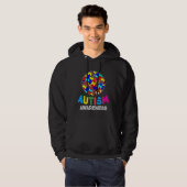 Autisme Awareness Baseball Hoodie (Voorkant volledig)