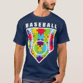 Autisme Awareness Baseball T-shirt (Voorkant)