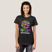 Autisme Awareness Baseball T-shirt (Voorkant volledig)