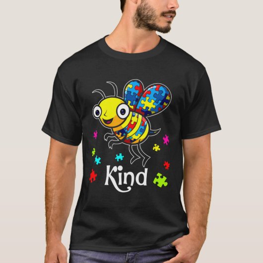 Autisme Awareness Bee-ind T-shirt (Voorkant)