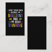 Autisme Awareness Brilliant Child Autistic Puzzle Visitekaartje (Voorkant / Achterkant)