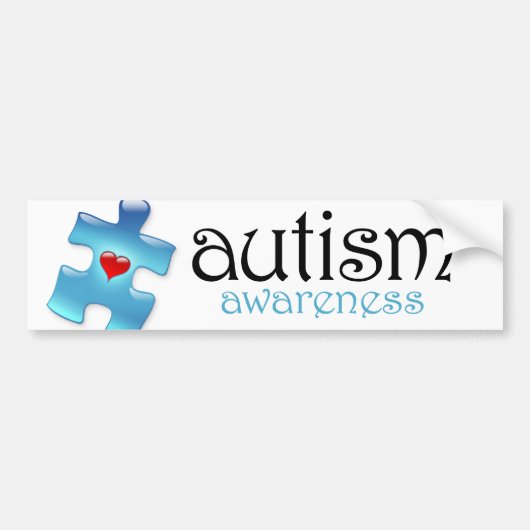 Autisme Awareness Bumpersticker (B1) (Voorkant)