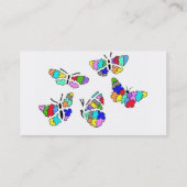 Autisme Awareness Butterflies Visitekaartje (Achterkant)