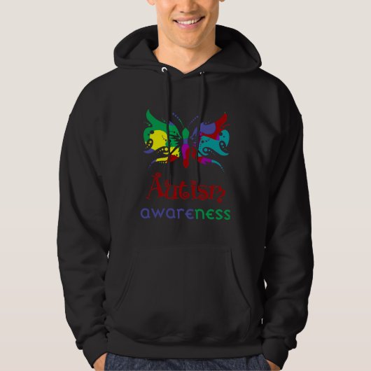 Autisme Awareness Butterfly Hoodie (Voorkant)