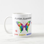 Autisme Awareness Butterfly Koffiemok (Links)