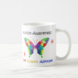 Autisme Awareness Butterfly Koffiemok