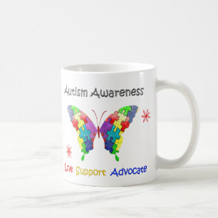 Autisme Awareness Butterfly Koffiemok