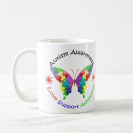 Autisme Awareness Butterfly Koffiemok