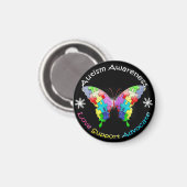 Autisme Awareness Butterfly Magneet (Voorkant / Achterkant)