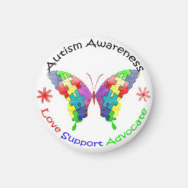 Autisme Awareness Butterfly Magneet