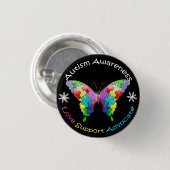 Autisme Awareness Butterfly Ronde Button 3,2 Cm (Voorkant /achterkant)