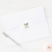 Autisme Awareness Butterfly Ster Sticker (Envelop)