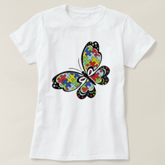 Autisme Awareness Butterfly T-shirt