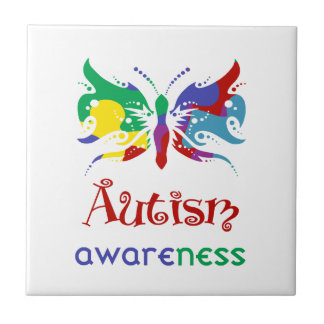 Autisme Awareness Butterfly Tegeltje