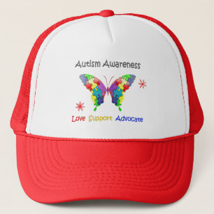 Autisme Awareness Butterfly Trucker Pet
