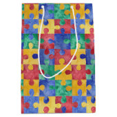 Autisme Awareness-cadeau Medium Cadeauzakje (Voorkant)