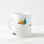 Autisme Awareness Caged Bird Mok (Voorkant links)