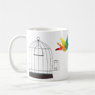 Autisme Awareness Caged Bird Mok