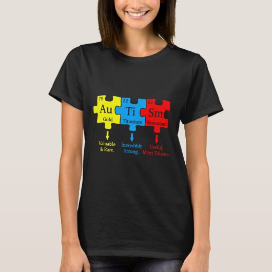 Autisme Awareness Chemical T-shirt (Voorkant)