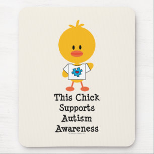 Autisme Awareness Chick Mousepad Muismat