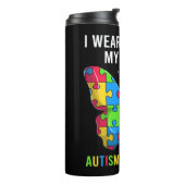 Autisme Awareness Clothing for Men, Women & Kinder Thermosbeker (Gedraaid links)