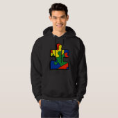 Autisme Awareness Colorful Hoodie (Voorkant volledig)