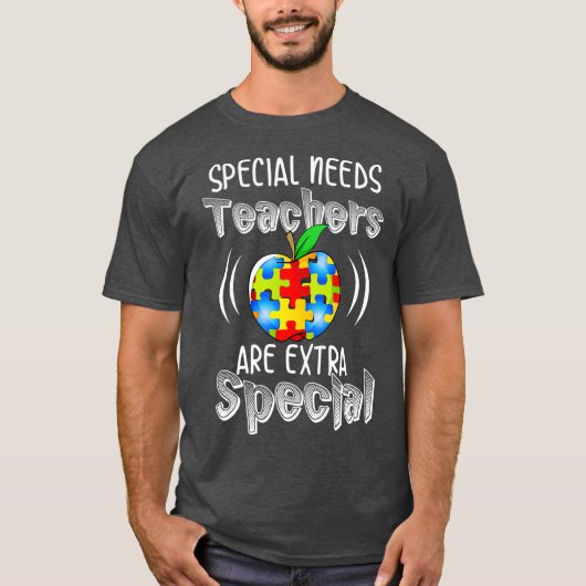 Autisme Awareness Cute Autism Teachers Special T-shirt (Voorkant)