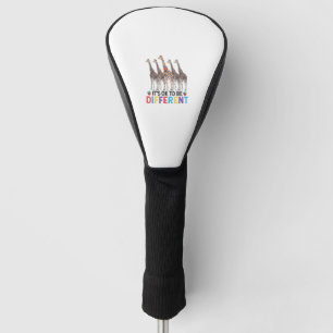 Autisme Awareness Cute Giraffe Animal Het is oké o Golfheadcover