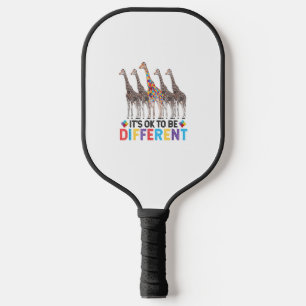 Autisme Awareness Cute Giraffe Animal Het is oké o Pickleball Paddle