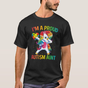 Autisme Awareness Dabbing Unicorn I'm a Proud Auti T-shirt