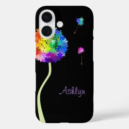 Autisme Awareness Dandelion Wishes iPhone 16 Hoesje