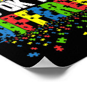 Autisme Awareness Day Corgi, het is oké om verschi Poster (Hoek)