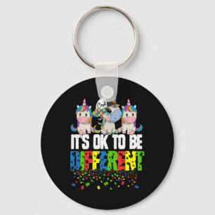 Autisme Awareness Day Unicorn Gift Sleutelhanger