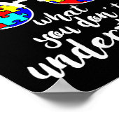 Autisme Awareness Design for Autistic Kinder Awa Poster (Hoek)