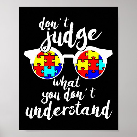 Autisme Awareness Design for Autistic Kinder Awa Poster (Voorkant)