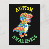 Autisme Awareness Dinosaurs Briefkaart (Voorkant)