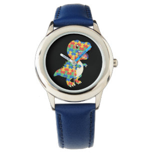 Autisme Awareness Dinosaurs Horloge