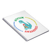 Autisme Awareness Dinosaurs Notitieboek (Rechterzijde)