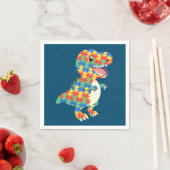 Autisme Awareness Dinosaurs Servet (Insitu)