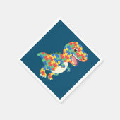 Autisme Awareness Dinosaurs Servet (Hoek)